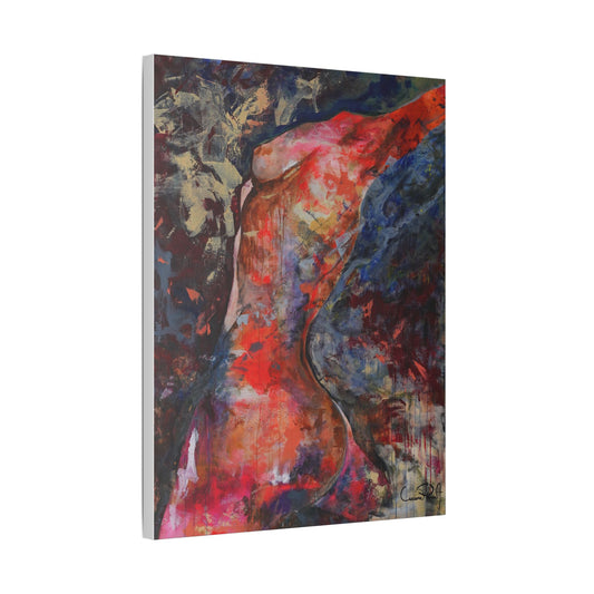 Victory Lp artprint. Abstract Satin Canvas Wall Art - Colorful Stretched Canvas Decor