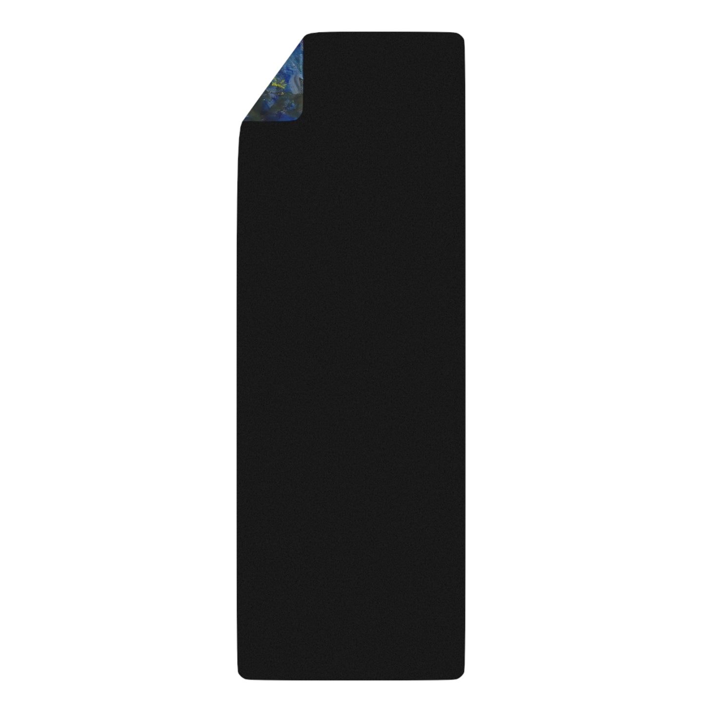 Artistic Rubber Yoga Mat - Colorful Abstract Design for Mindfulness & Fitness